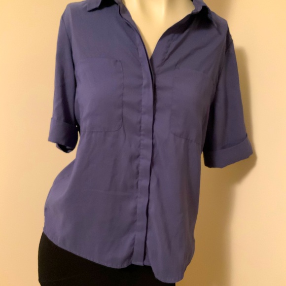 Express Blouse Beautiful Purple Mauve Colour - Picture 1 of 2